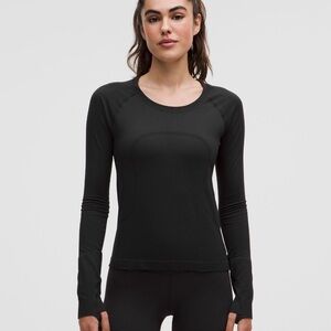 Lululemon Swiftly Tech Long Sleeve (Waist Length) – Black – Size 4